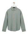 Loewe Lapel Long Sleeve Shirt In Gray
