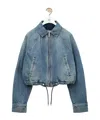 Loewe Lapel Long-sleeved Denim Jacket In Blue