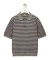 Loewe Men's Polo With Blue Stripes