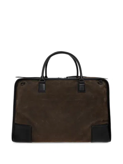 Loewe Large Amazona 180 Leather Holdall In Brown