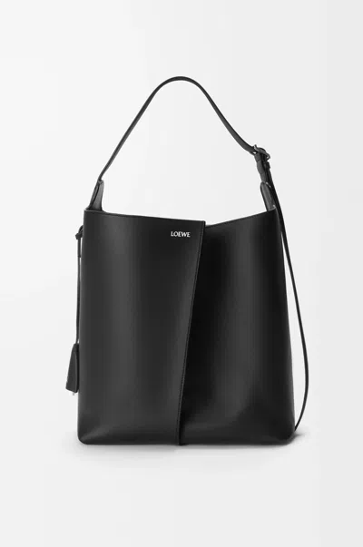 Loewe Large Bilbao Bucket In Smooth Leather Skin For Woman In Black