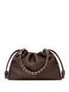 Loewe Large Chain Flamenco Purse In Brown