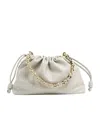 Loewe Large Leather Flamenco Shoulder Bag In Gray