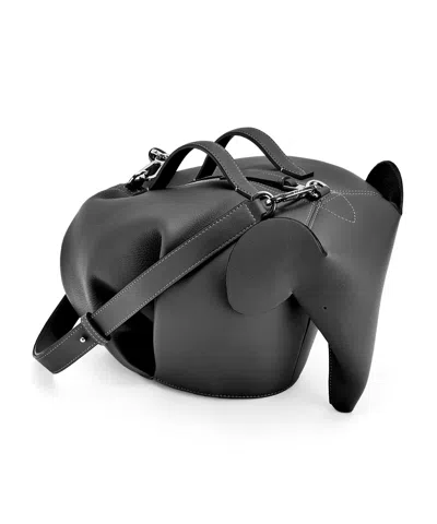 Loewe Large Elephant Bag In Classic Calfskin In Black