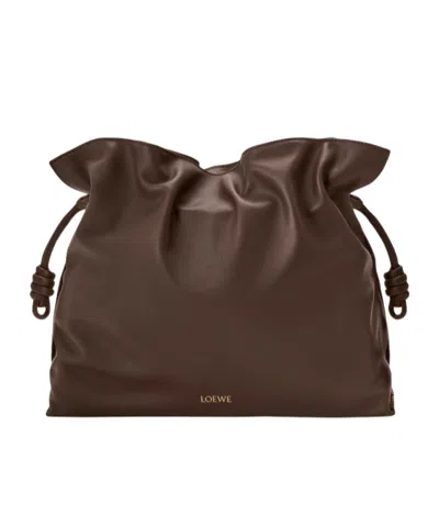 Loewe Large Flamenco Clutch In Green