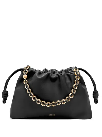 Loewe Large Flamenco Handbag In 黑色