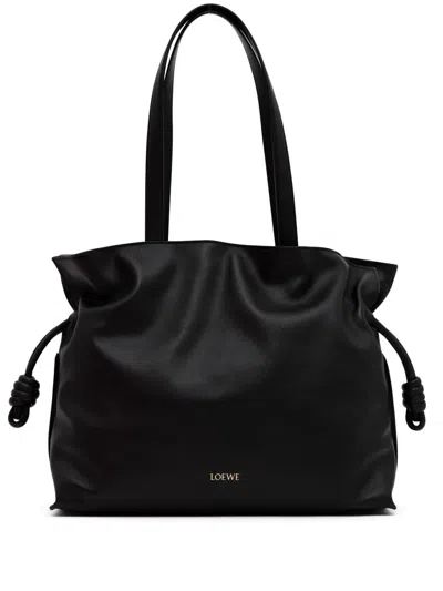 Loewe Large Flamenco Shoulder Bag In Black