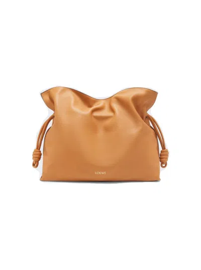 Loewe Large Flamenco Shoulder Bag In Brown