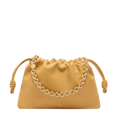 Loewe Large Flamenco Purse In Mellow Nappa Lambskin In Brown
