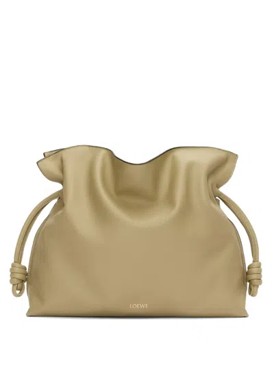 Loewe Large Flamenco Clutch In Nappa Calfskin In Nude