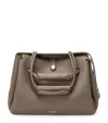 Loewe Large Grained Leather Madrid Shoulder Bag In Brown