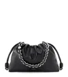 Loewe Large Leather Flamenco Purse Shoulder Bag In Black