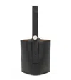 Loewe Large Leather Pebble Bucket Bag In Black