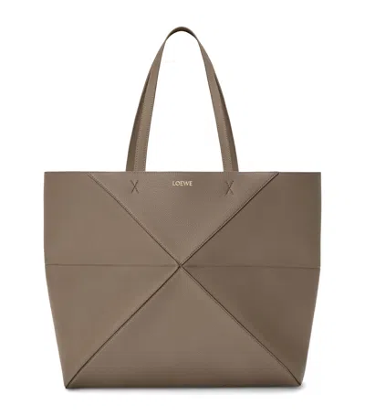 LOEWE LARGE LEATHER PUZZLE FOLD TOTE BAG