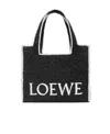 Loewe Women's Largefont Tote In Black