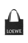 Loewe Women's Largefont Tote In Black