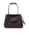 Loewe Large Madrid Bag In Supple Grained Calfskin In Black