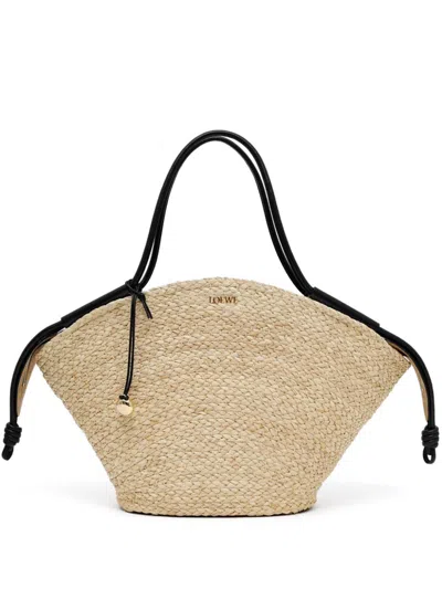 Loewe Women's Large Paseo Basket In Natblack