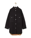 Loewe Large Profile Wool Jacket In Black