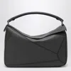 Loewe Large Puzzle Bag In Dark Grained In Gray