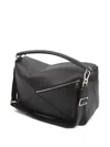 Loewe Large Puzzle Edge Calfskin Leather Tote Bag In Black