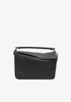 Loewe Large Puzzle Edge Top Handle Bag In Grained Leather