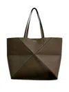 Loewe Large Puzzle Fold Horizontal Shoulder Bag In Brown