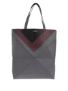 Loewe Albers Puzzle Fold Xl Panelled Leather Tote Bag In Gray