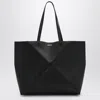 Loewe Large Puzzle Fold Tote Bag In Black Grenade Leather Women