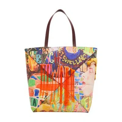 Loewe Large Puzzle Fold Tote With Print