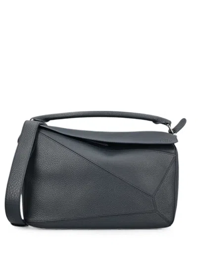 Loewe Large Puzzle Tote Bag In Gray
