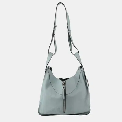 Pre-owned Loewe Large Sky Blue Leather Hammock Tote And Shoulder Bag