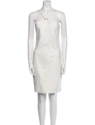 Pre-owned Loewe Late 1990's - Early 2000's Knee-length Dress In White