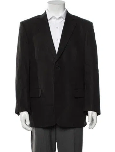 Pre-owned Loewe Late 2000's - Early 2010's Linen Jacket In Black