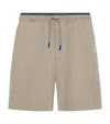 Loewe Layered Drawstring Shorts In Neutral
