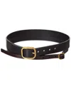 Loewe Black Double Leather Belt Women In Black