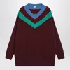 Loewe Wool Sweater With Layered Construction In Multi