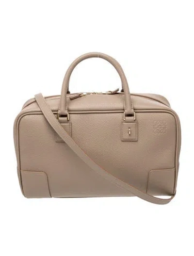 Pre-owned Loewe Leather Amazona W/ Tags In Neutral