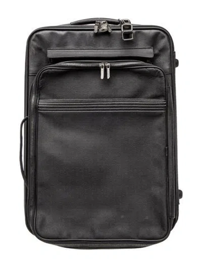 Pre-owned Loewe Leather Anagram Vintage In Black
