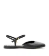 Loewe Toy Ankle Strap Ballerinas In Lambskin In Black