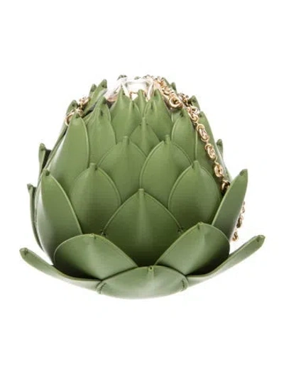 Pre-owned Loewe Leather Artichoke 2026 In Green