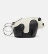 Loewe Leather Bag Charm In Black