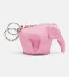 Loewe Leather Bag Charm In Pink