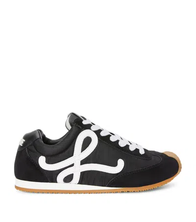 Loewe Leather Ballet Runner 2.0 Sneakers In Black