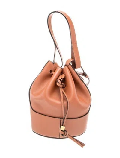 Pre-owned Loewe Leather Balloon Small In Brown