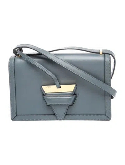 Pre-owned Loewe Leather Barcelona In Blue