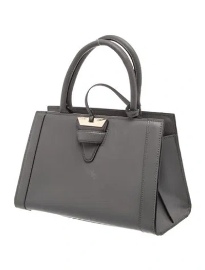 Pre-owned Loewe Leather Barcelona In Gray