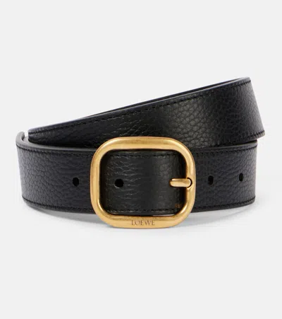 Loewe Leather Belt In Black  