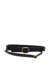 Loewe Black Double Leather Belt Women In Black