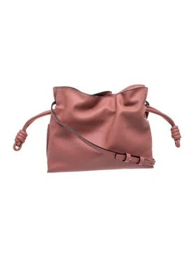 Pre-owned Loewe Leather Belt Bag In Pink